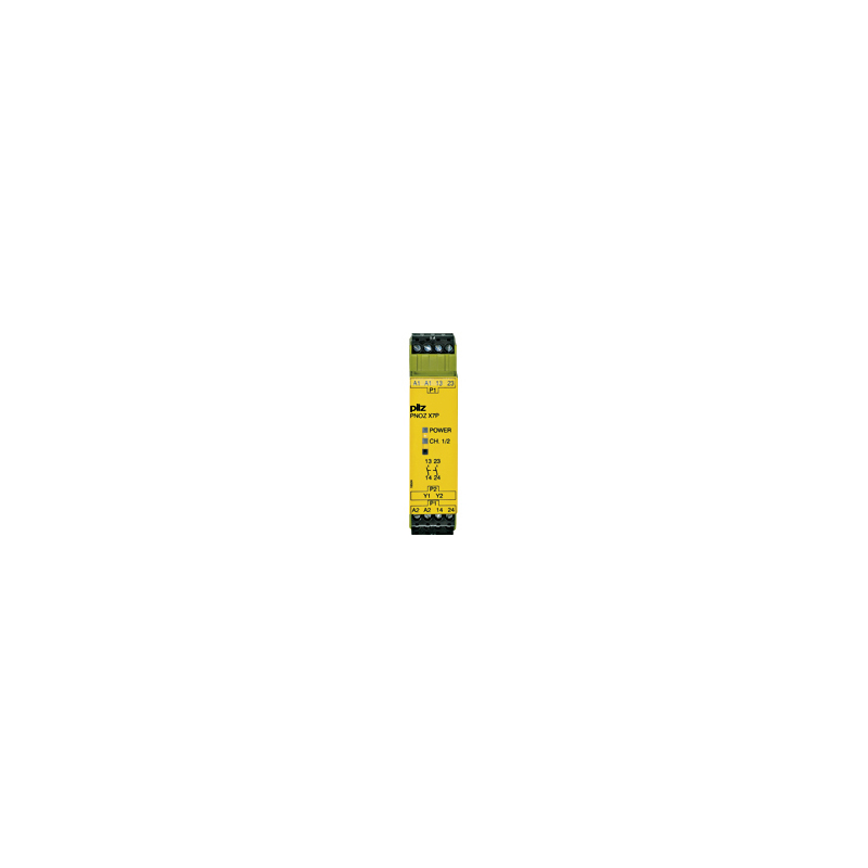 Pilz 777059 Safety Relay 24V ac/dc, Single Channel 2 Safety Contacts