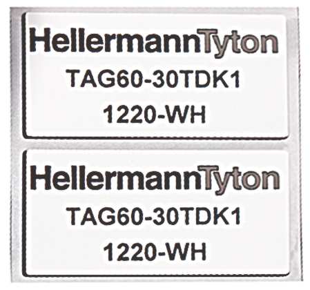 HellermannTyton White Label Roll, 45mm Width, 15mm Height, 1000Per Roll Qty