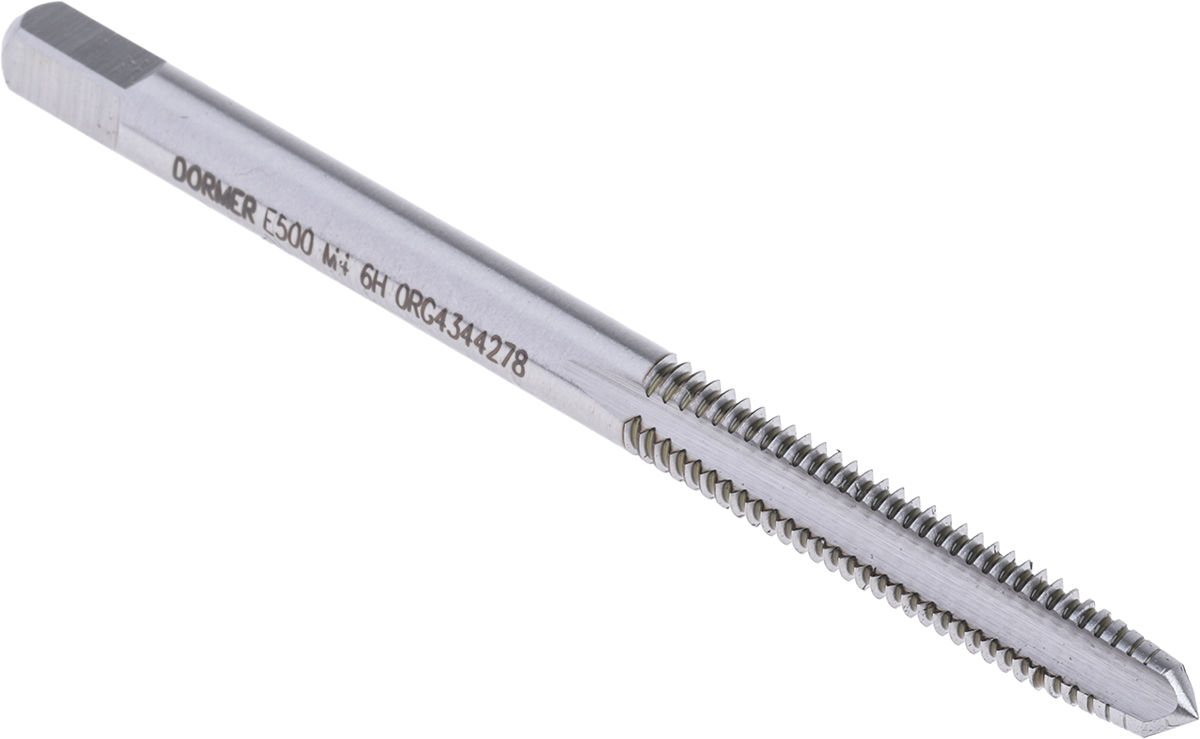 Dormer Threading Tap HSS 1-Piece 0.7mm Pitch Metric Standard Machine Tap M4 Thread