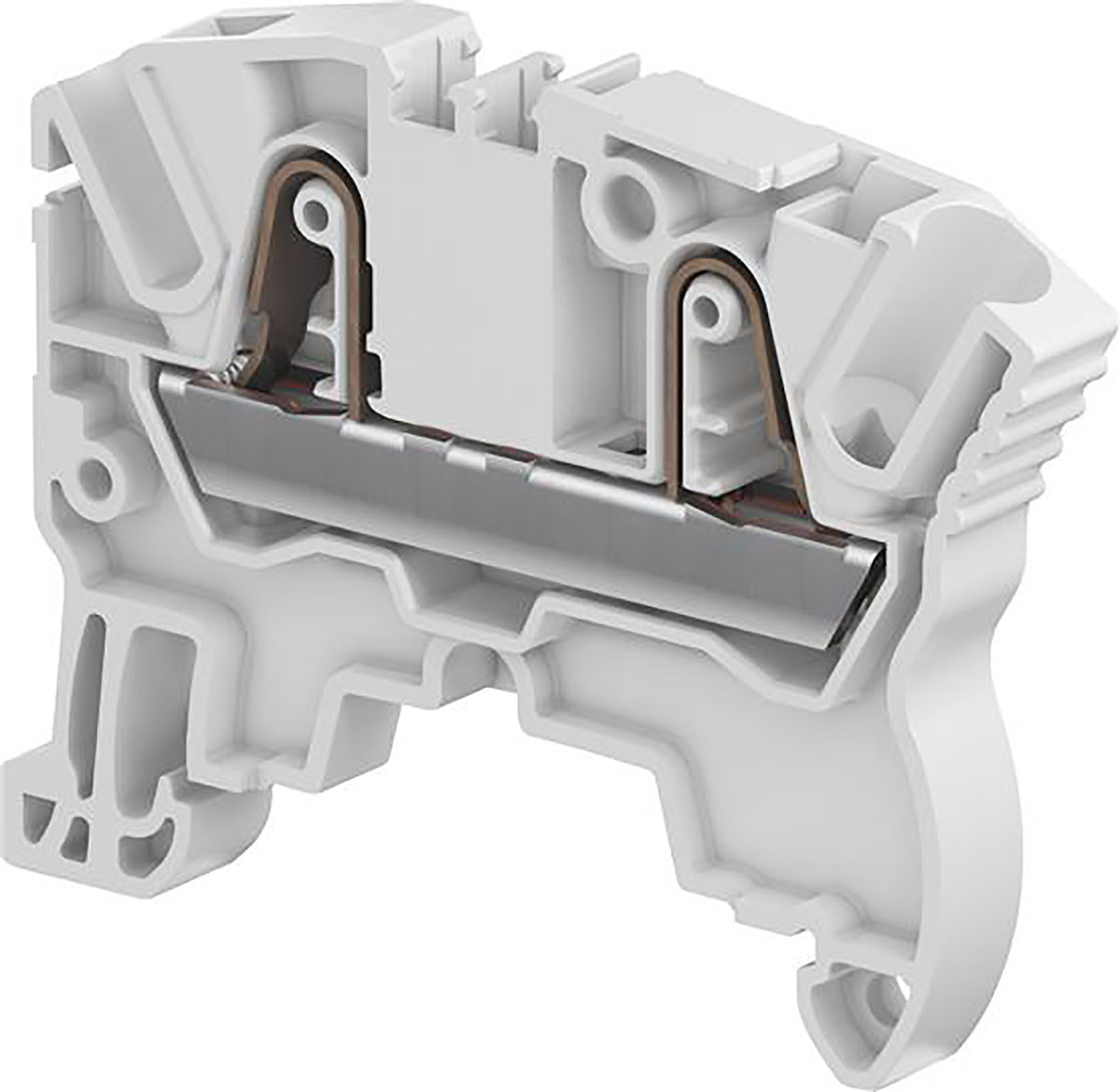 Entrelec1SNK706020R0000 ZK4 Series Standard Din Rail Terminal, 4mm², Single-Level, Spring Clamp Termination