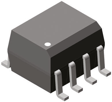Vishay, VOD205T DC Input Transistor Output Dual Optocoupler, Surface Mount, 8-Pin SOIC