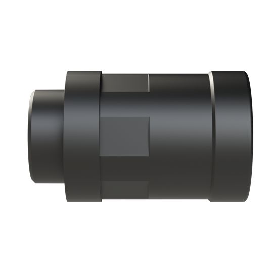 Straight, Conduit Fitting, 17mm Nominal Size, M25, Polyamide 6, Black
