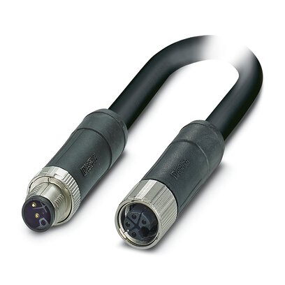Phoenix Contact 14250 Shielded 2.5 mm² 4 Core Power Cable, Black, Grey Polyurethane PUR, 3m