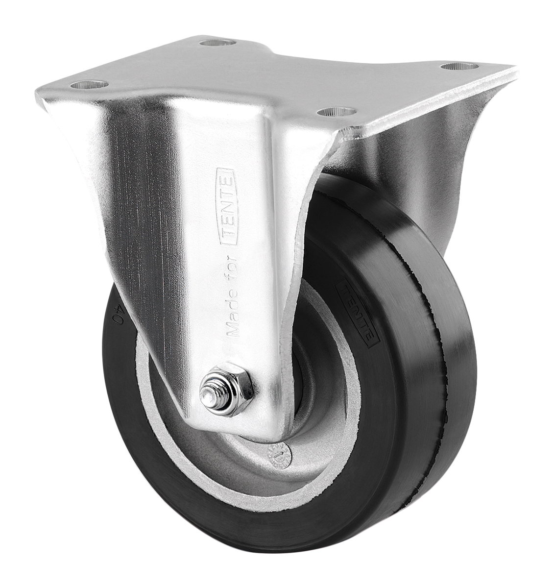 Tente Fixed Castor Wheel, 300kg Capacity, 125mm Wheel