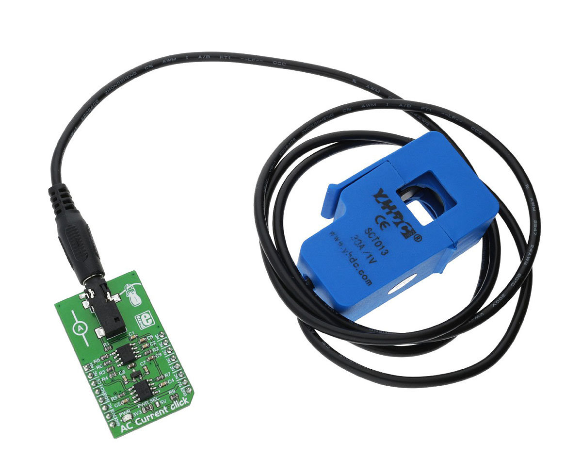 MikroElektronika AC Current Click Bundle Current Measurement for MCP3201 for MikroBus