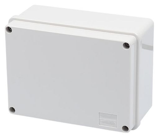 RS PRO Grey ABS General Purpose Enclosure, IP55, Grey Lid, 240 x 190 x 95mm