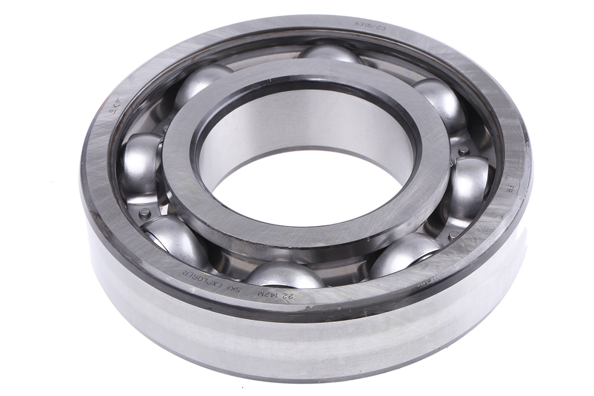 SKF 6316/C3 1 Row Ball Bearing - 80 mm ID, 170 mm OD
