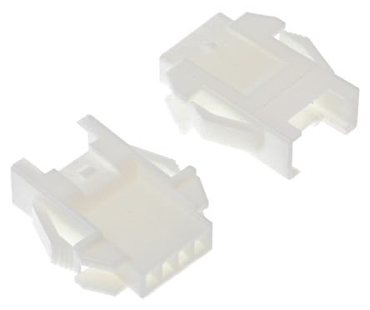 JST Female Connector Housing, 4 Way, 1 Row