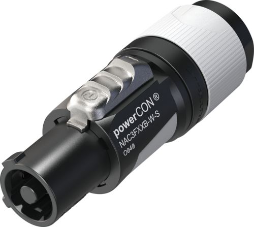 Neutrik, NAC3FXX IP20 Black Cable 2 + PE Industrial Power Socket, Rated At 20A, 127 VAC
