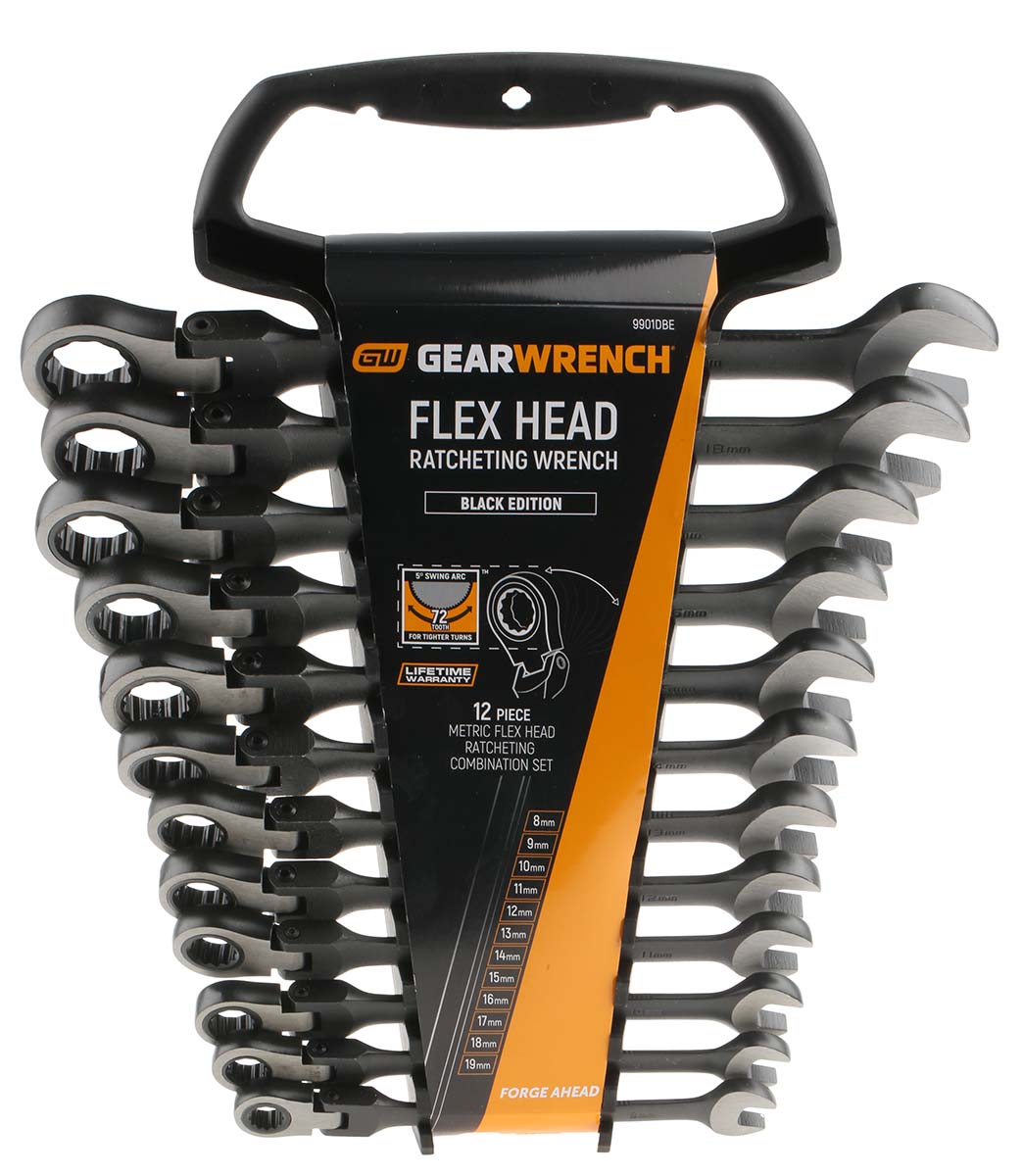 GearWrench 12-Piece Spanner Set, 8 → 19 mm