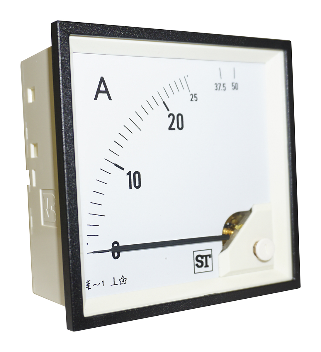 Sifam Tinsley Sigma Analogue Panel Ammeter 25A AC, 92mm x 92mm Moving Iron