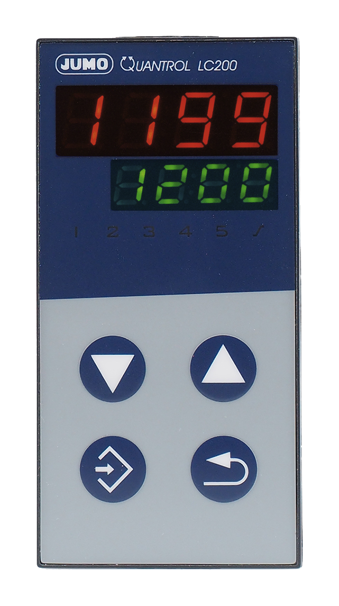Jumo QUANTROL PID Temperature Controller, 48 x 96mm, 1 Output Relay, 110 → 240 V ac Supply Voltage PID Controller