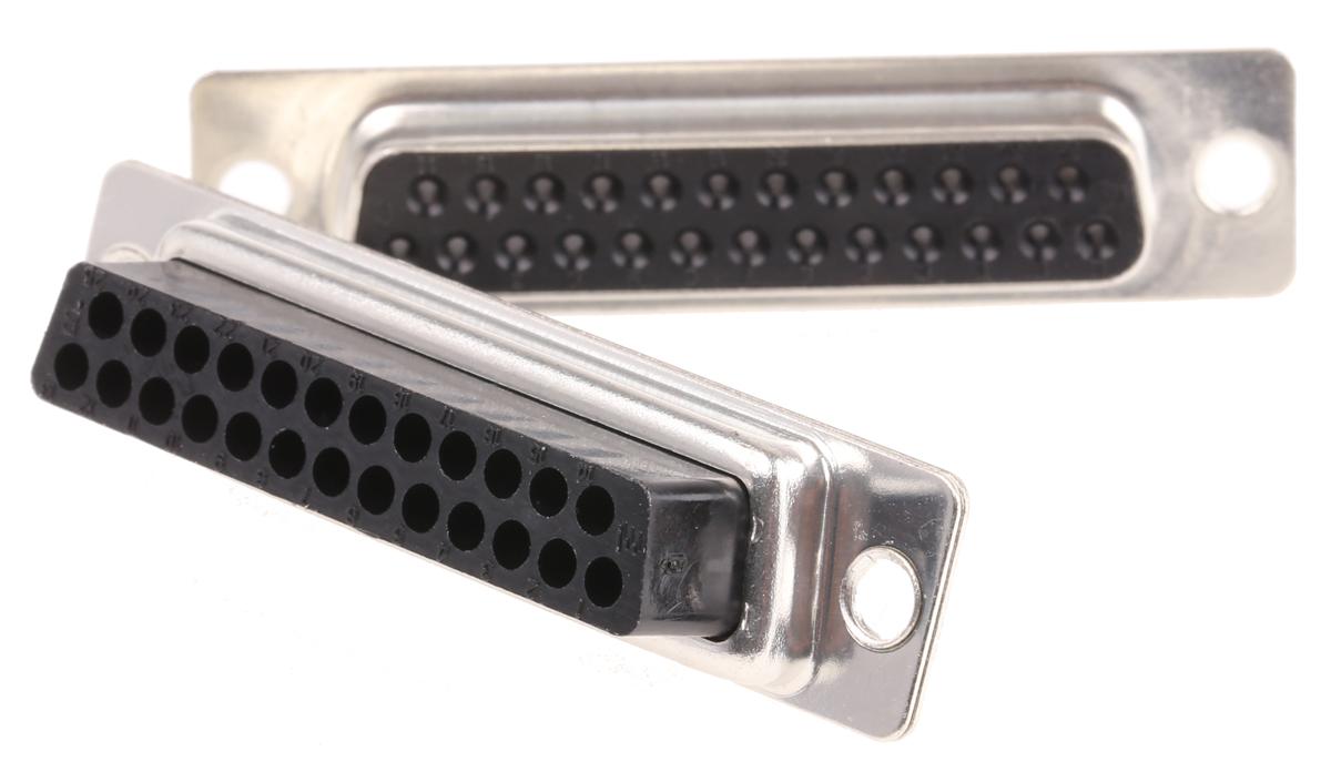 TE Connectivity Amplimite HDP-20 25 Way Cable Mount D-sub Connector Socket