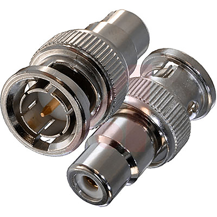 Cinch Straight 75Ω RF Adapter RCA Socket to BNC Plug 2GHz