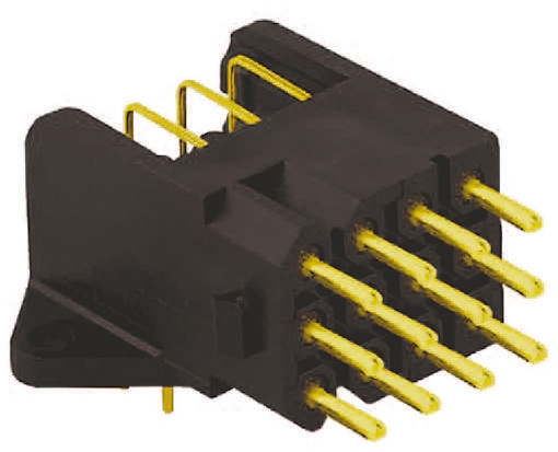 Souriau Sunbank by Eaton Connector, 6 Way, 13A, Male, SMS, Through Hole, 220.0 V