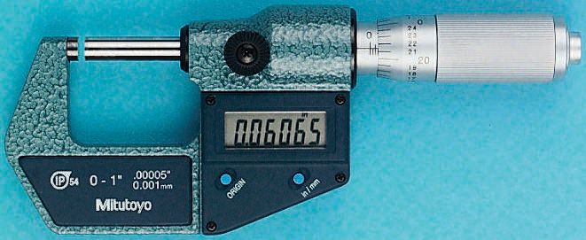 Mitutoyo 293-345 External Micrometer, Range 25 mm →50 mm, With UKAS Calibration