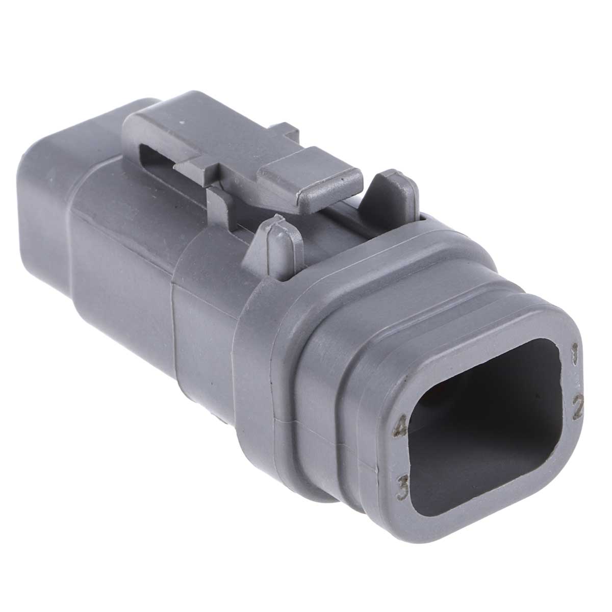 Deutsch, DTM Automotive Connector Plug Grey 4 Way, Crimp Termination DTM06-4S-E007