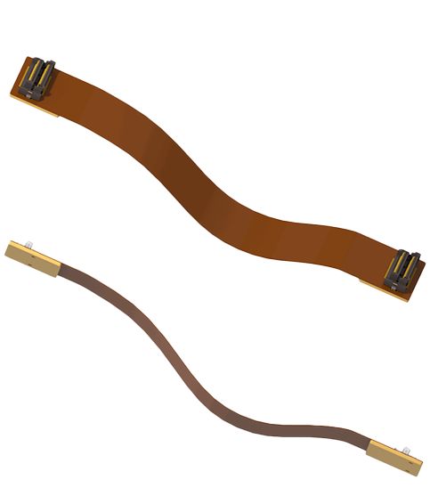 Amphenol Communications Solutions 10170897 Series Flat Ribbon Cable, 100mm Length, FPC to FPC
