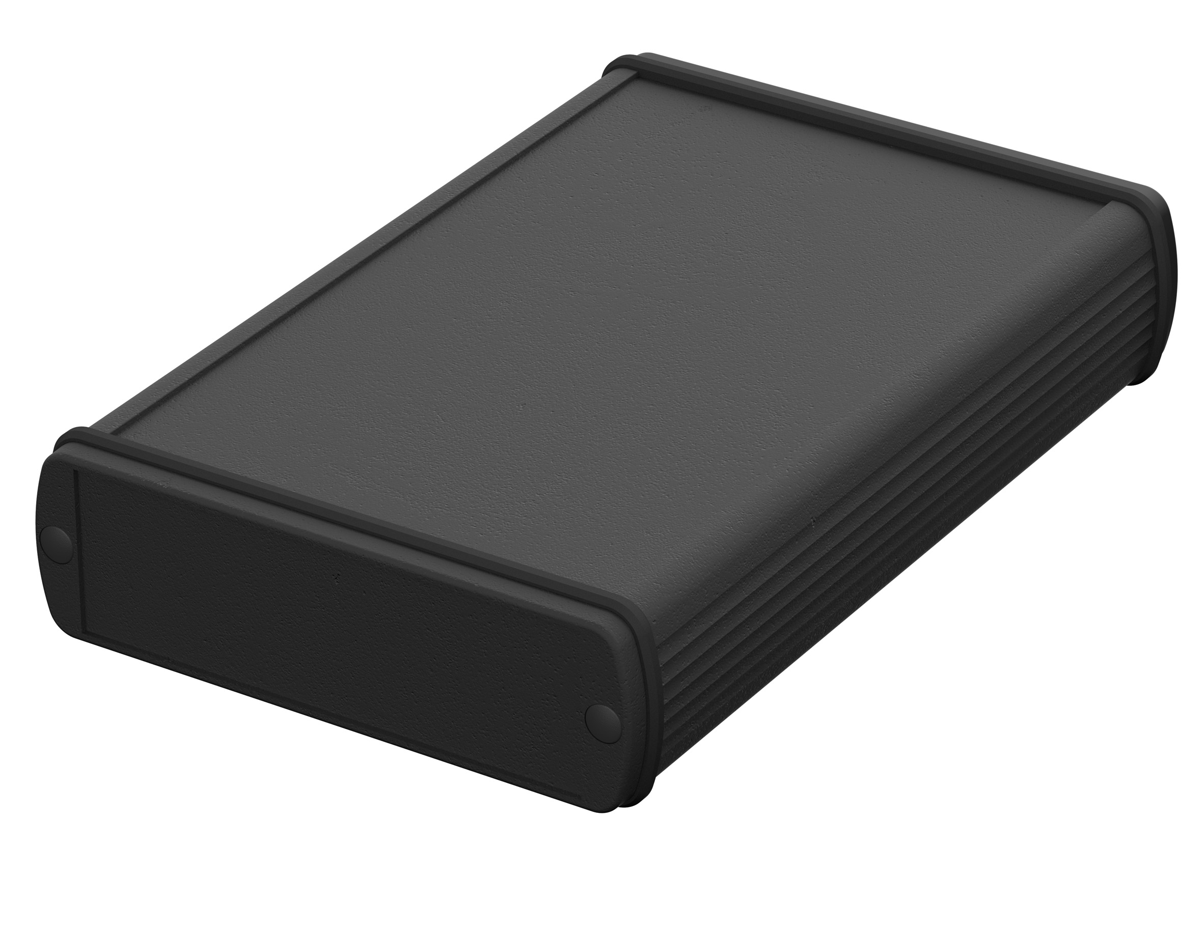 Bopla Alubos (Set) Series Black Aluminium General Purpose Enclosure, IP65, Black Lid, 106 x 32 x 150mm