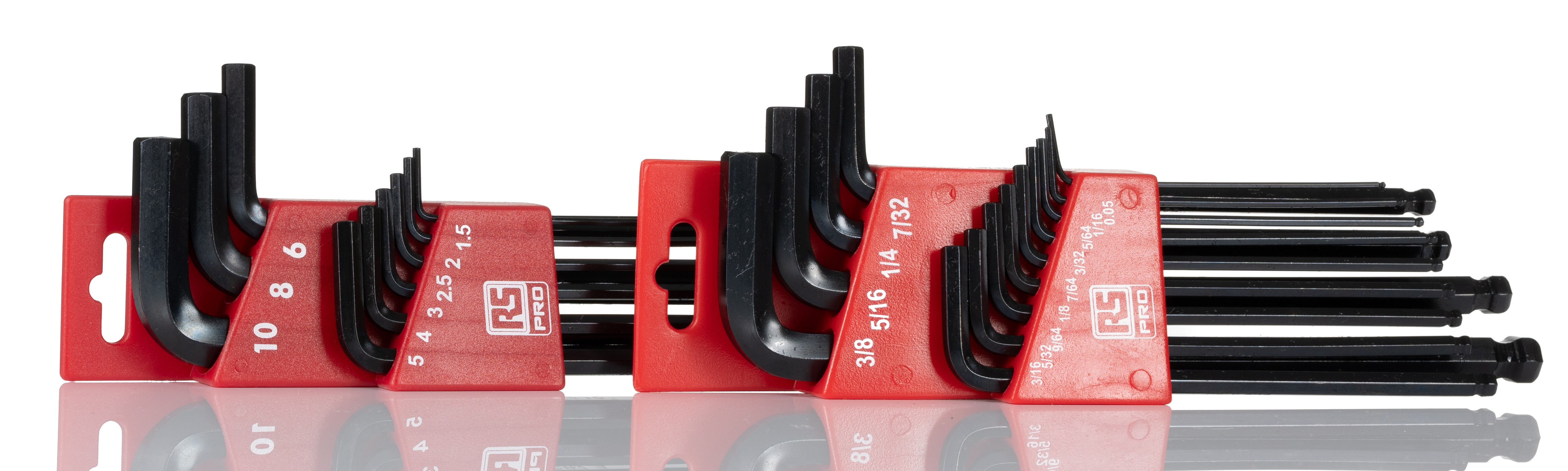 RS PRO 22 piece L Shape Imperial, Metric Hex Key Set, 0.05 → 3/8", 1.5 → 6mm