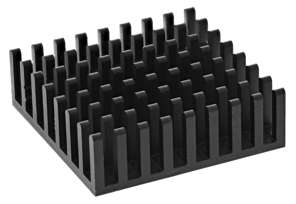 Fischer Elektronik Heatsink, Universal Square Alu, 17K/W, 31 x 31 x 10mm, Adhesive Foil, Conductive Foil