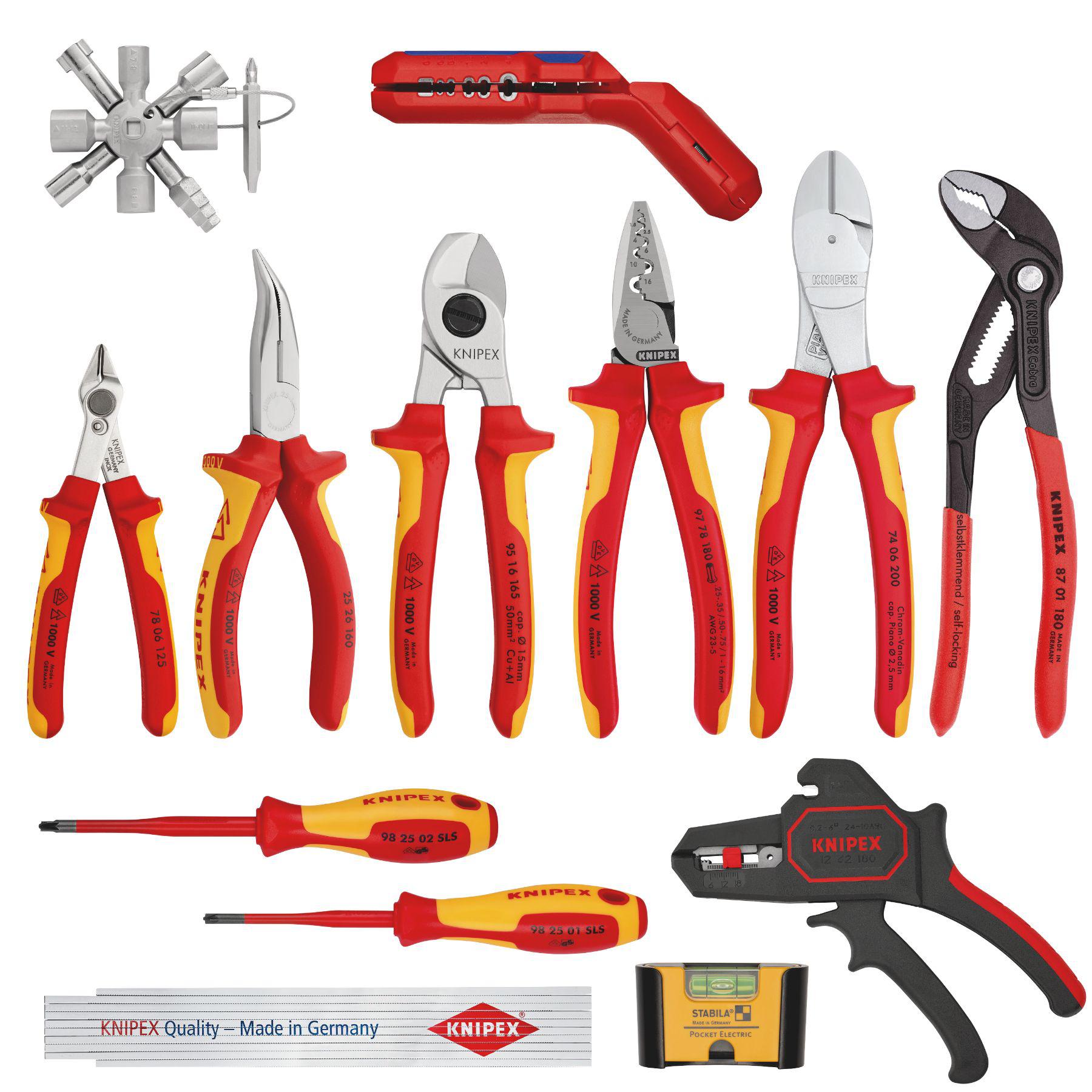 Knipex 13 Piece Electrician Tool Kit Tool Kit with No Storage