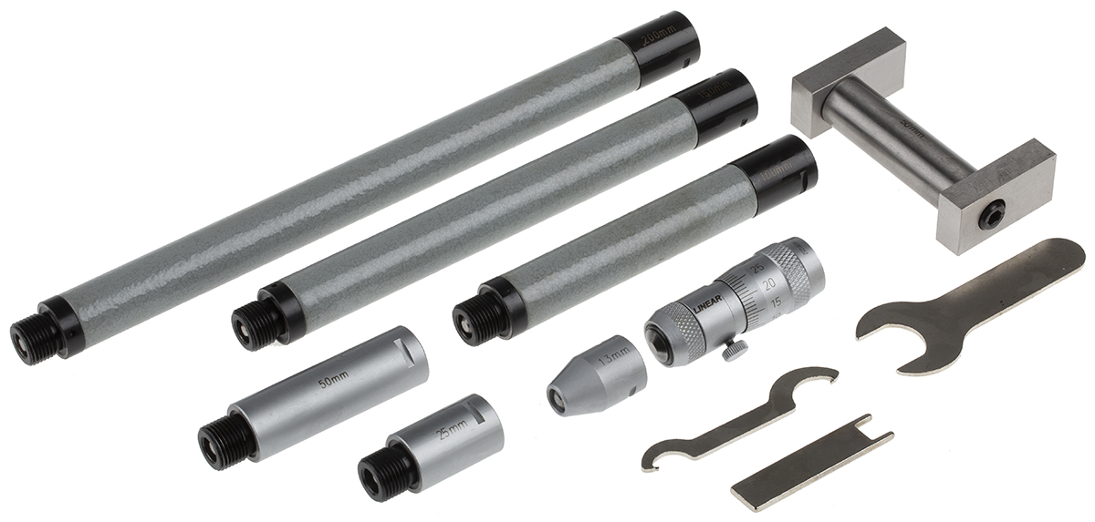RS PRO Internal Micrometer, Range 50 mm →600 mm