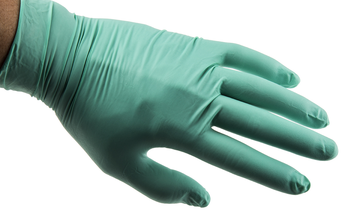 Ansell MICROFLEX® NeoTouch™ 25-101 Green Powder-Free Neoprene Disposable Gloves, Size 9.5-10, XL, 100 per Pack