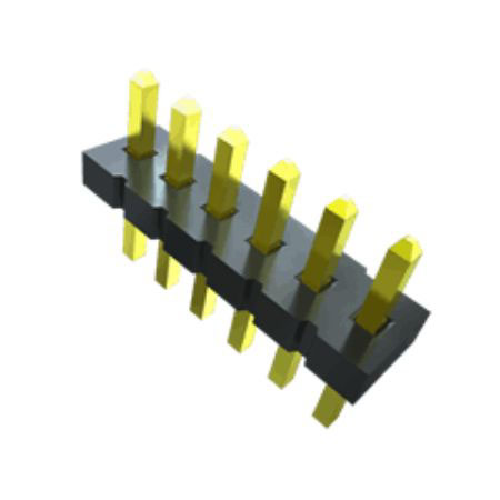 Samtec FTS Series Straight Surface Pin Header, 6 Contact(s), 1.27 mm Pitch, 1 Row, Unshrouded