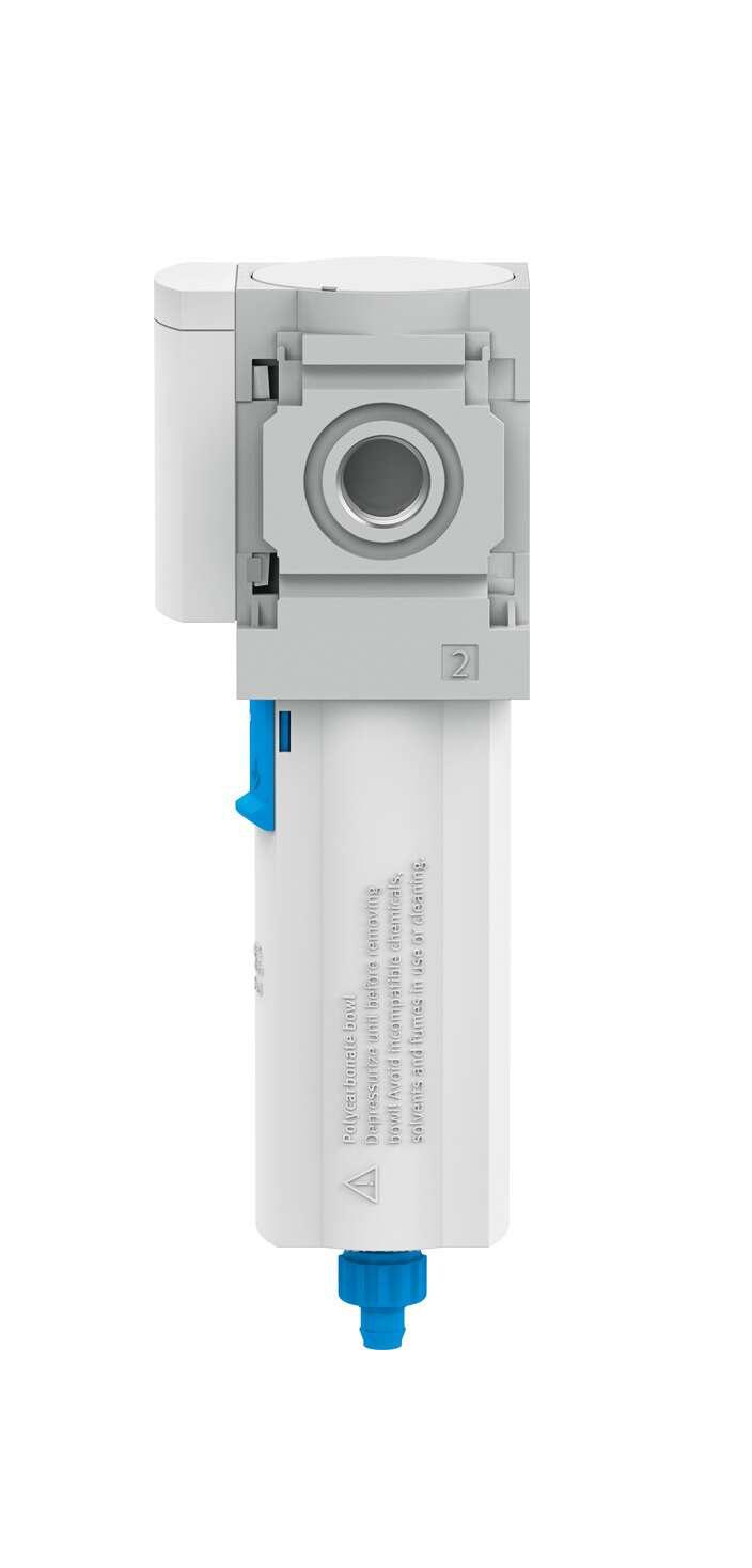 Festo MS series 0.01μm G 1/4 0bar to 14 bar Pneumatic Filter 360L/min max with Manual drain