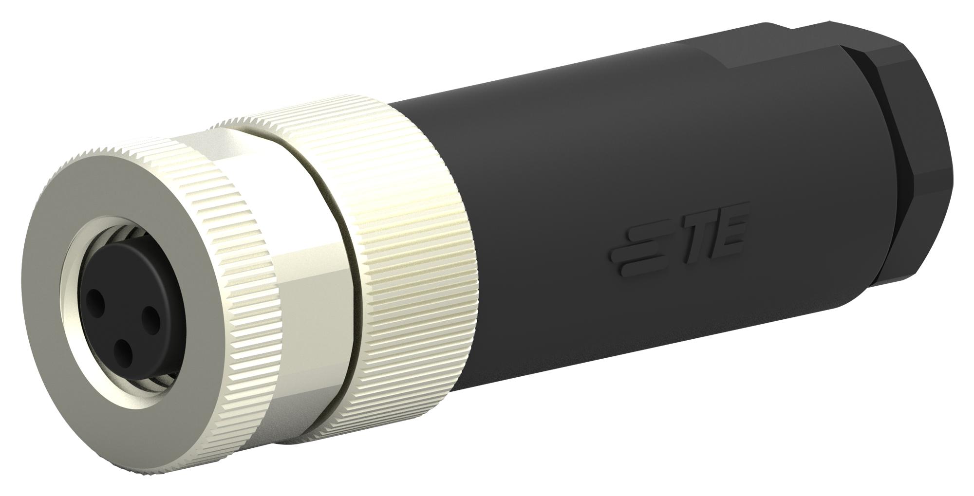 TE Connectivity Circular Connector, 3 Contacts, Cable, M8 Connector, Plug, Female, IP67, M8 Series