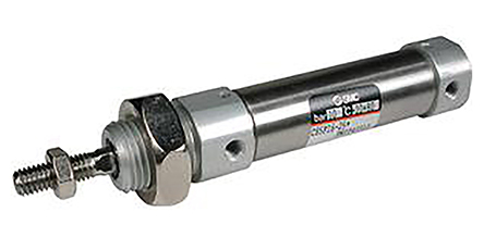 SMC 10 mm Pneumatic Piston Rod Cylinder - C85N Series, Double Acting Acting