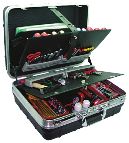 Sgos 153 Piece Electro-Mechanical Tool Kit with Case, Yes