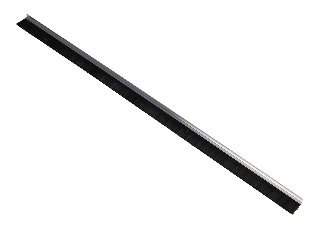 RS PRO Black Aluminium, Nylon Brush Strip, 32mm