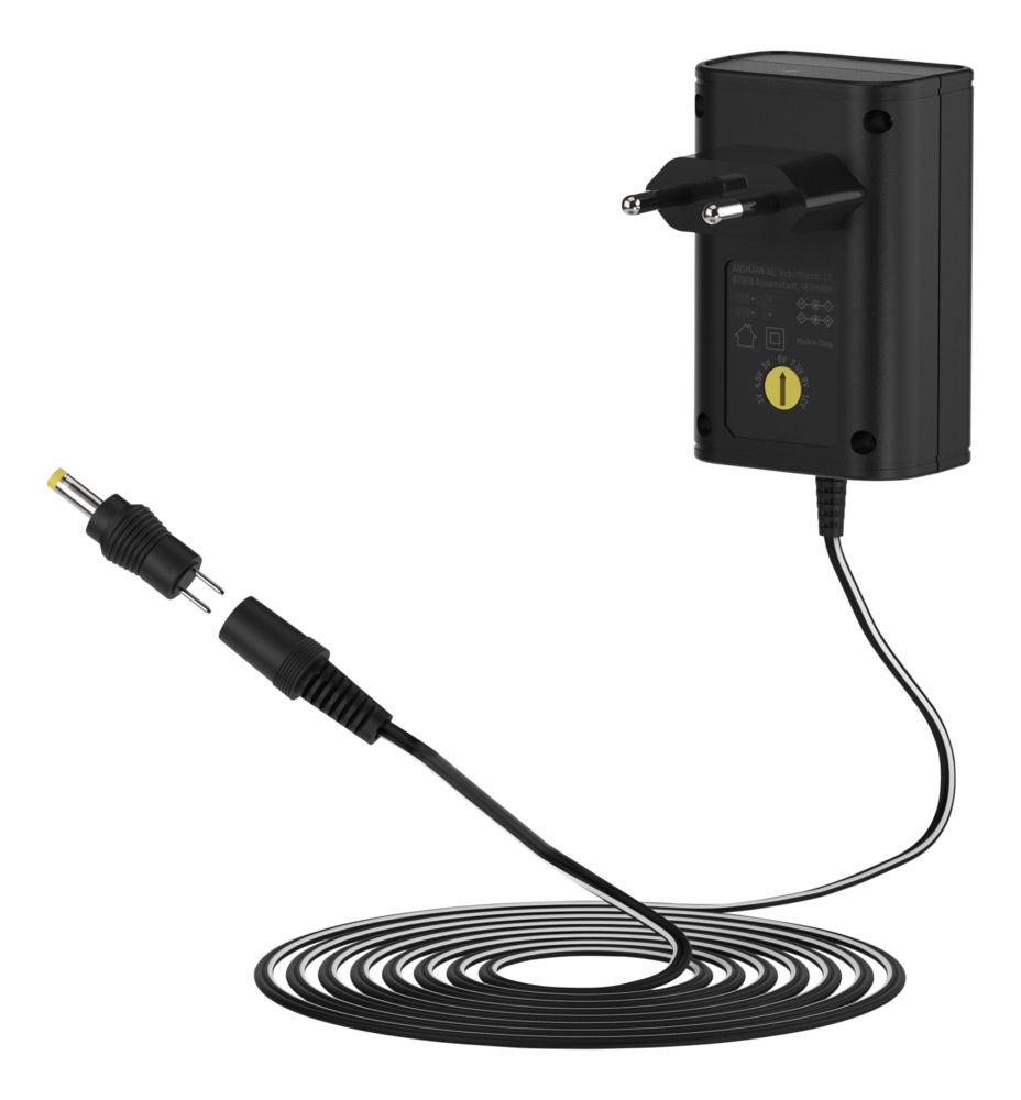Ansmann 12W Plug-In AC/DC Adapter 3V dc Output, 1A Output