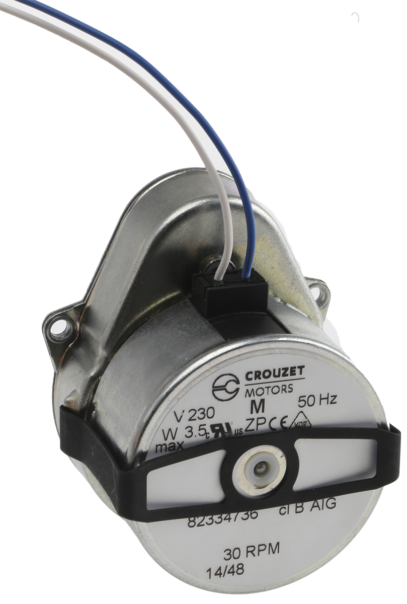 Crouzet Clockwise Synchronous Geared AC Geared Motor, 3 W, 230 V