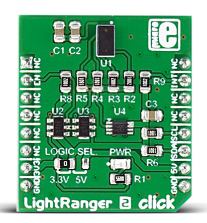 MikroElektronika LightRanger 2 Click Gesture Sensor MikroBus Click Board for VL53L0X