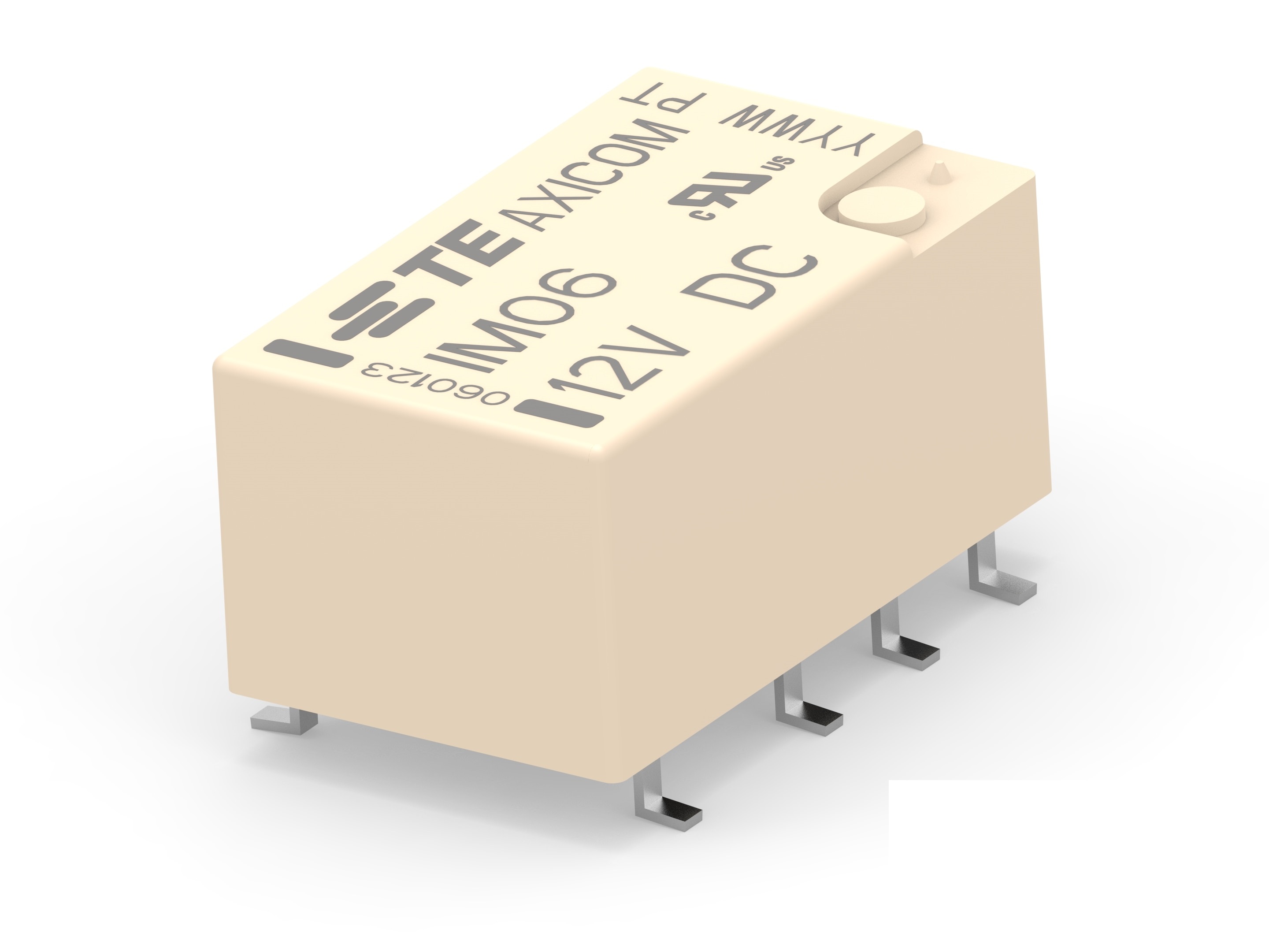 TE Connectivity PCB Mount RF Relay, 12V dc Coil, DPDT