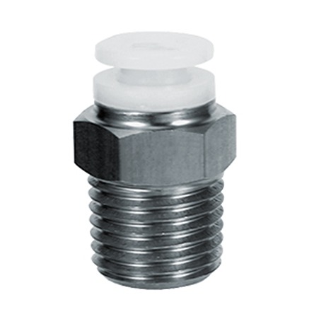 SMC KG Series Male Connector, M5 x 0.8 to Push In 6 mm, Threaded-to-Tube Connection Style