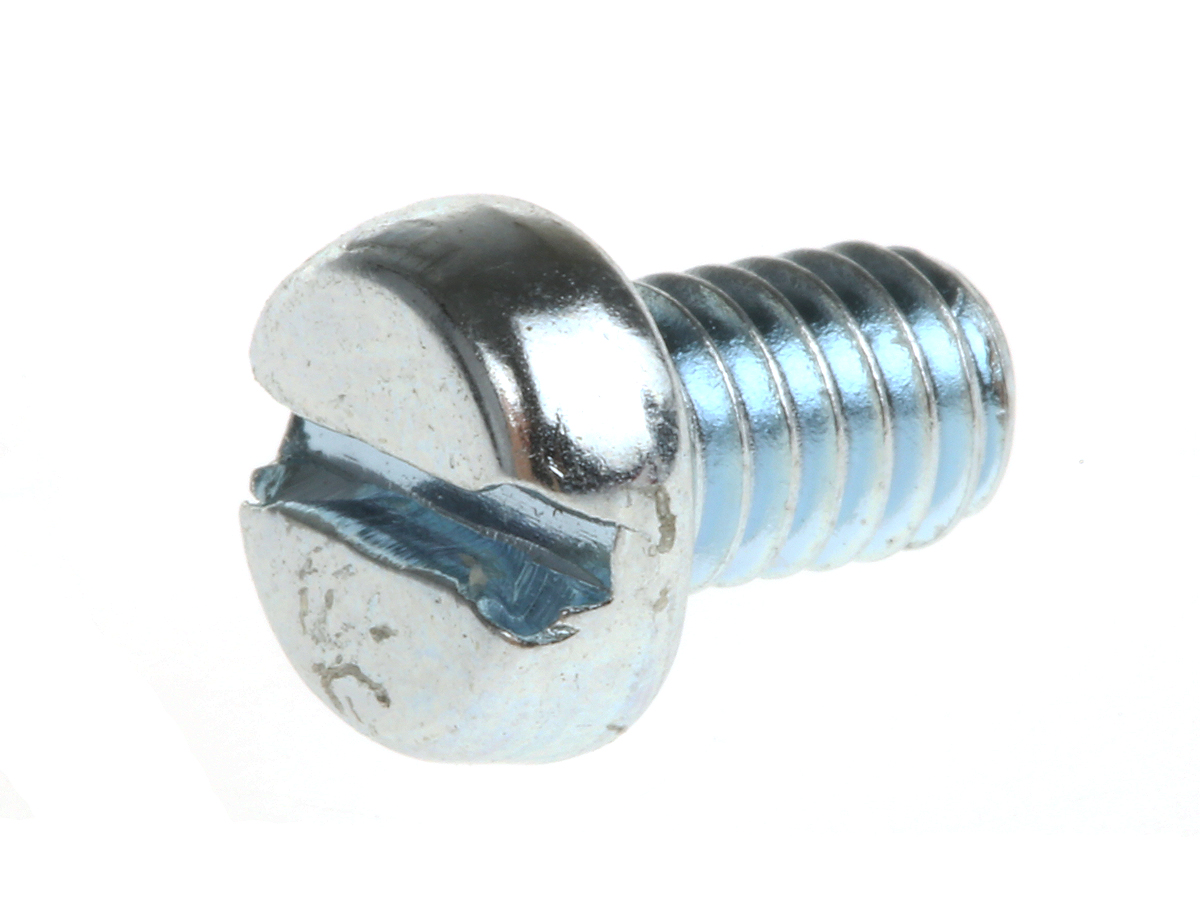 RS PRO Slot M4  Cheese Head Steel Machine Screws DIN 84 x 6.0mm