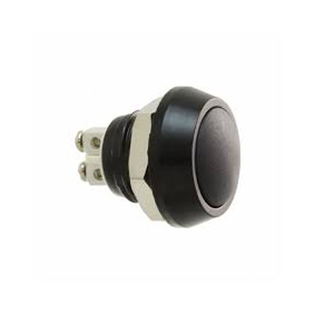Bulgin Push Button Switch, Momentary, Panel Mount, 12mm Cutout, SPST, 36V dc, IP67
