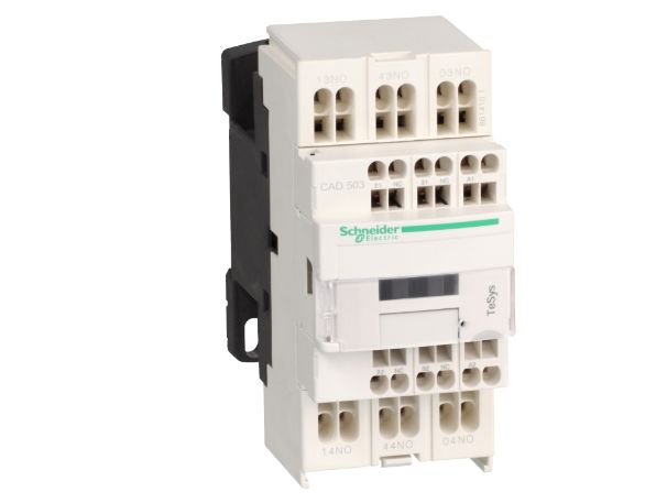 Schneider Electric Control Relay 5NO, 10 A Contact Rating, 0.0024 kW, 24 Vdc, 5PST, TeSys