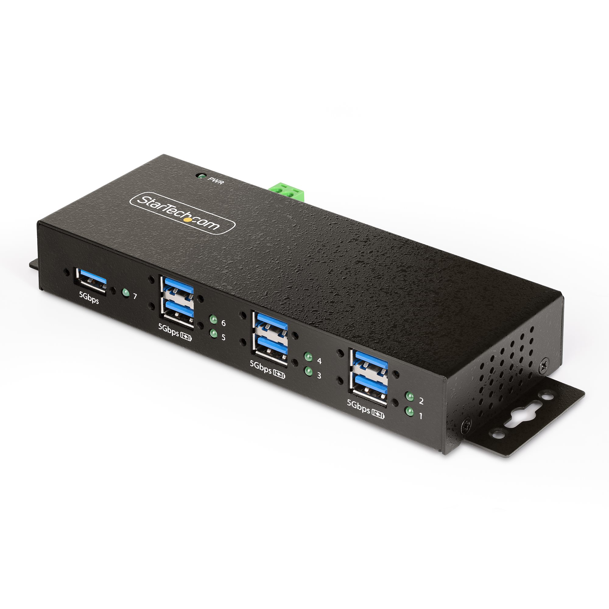 StarTech.com 7 Port USB 3.2 USB A  Hub, 5.9 x 8.4 x 2in