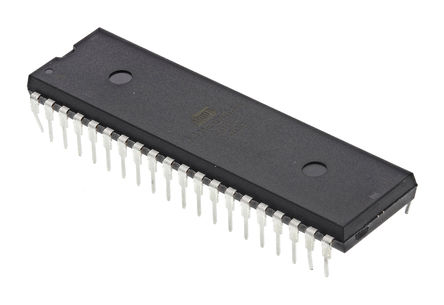 Microchip ATMEGA644-20PU, 8 bit AVR, ATMEGA644 Microcontroller, 20 MHz, 64kB FLASH, 40-Pin PDIP