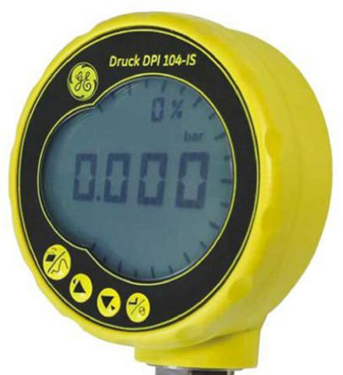 Druck G 1/4 Digital Pressure Gauge 7bar Bottom Entry 95mm Outside Diameter, With RS Calibration