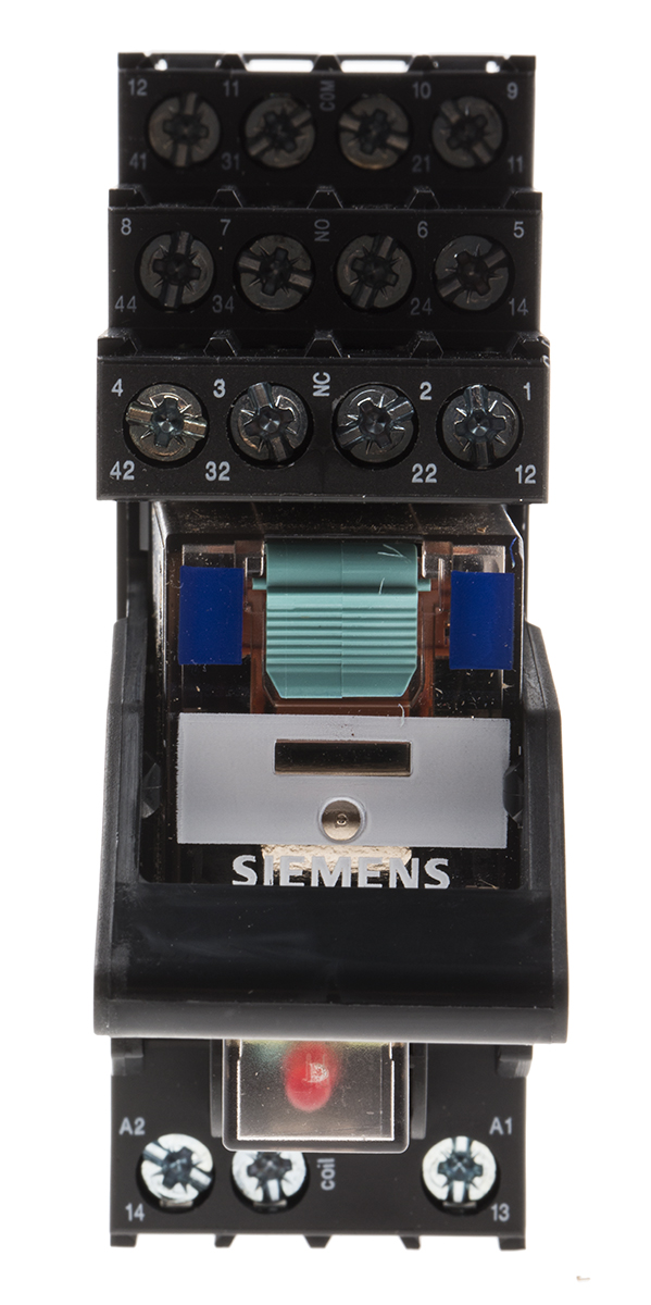 Siemens LZS Series Coupling Relay, Plug In, 24V dc Coil, 4PDT, 4-Pole