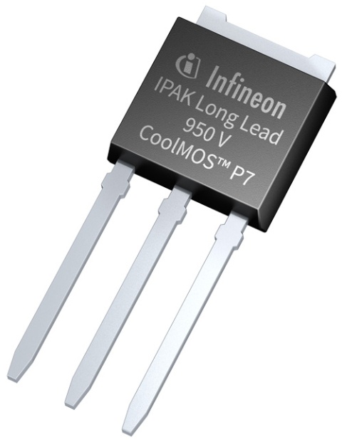 Infineon CoolMOS P7 Type N-Channel MOSFET & Diode, 4 A, 950 V Enhancement, 3-Pin TO-251