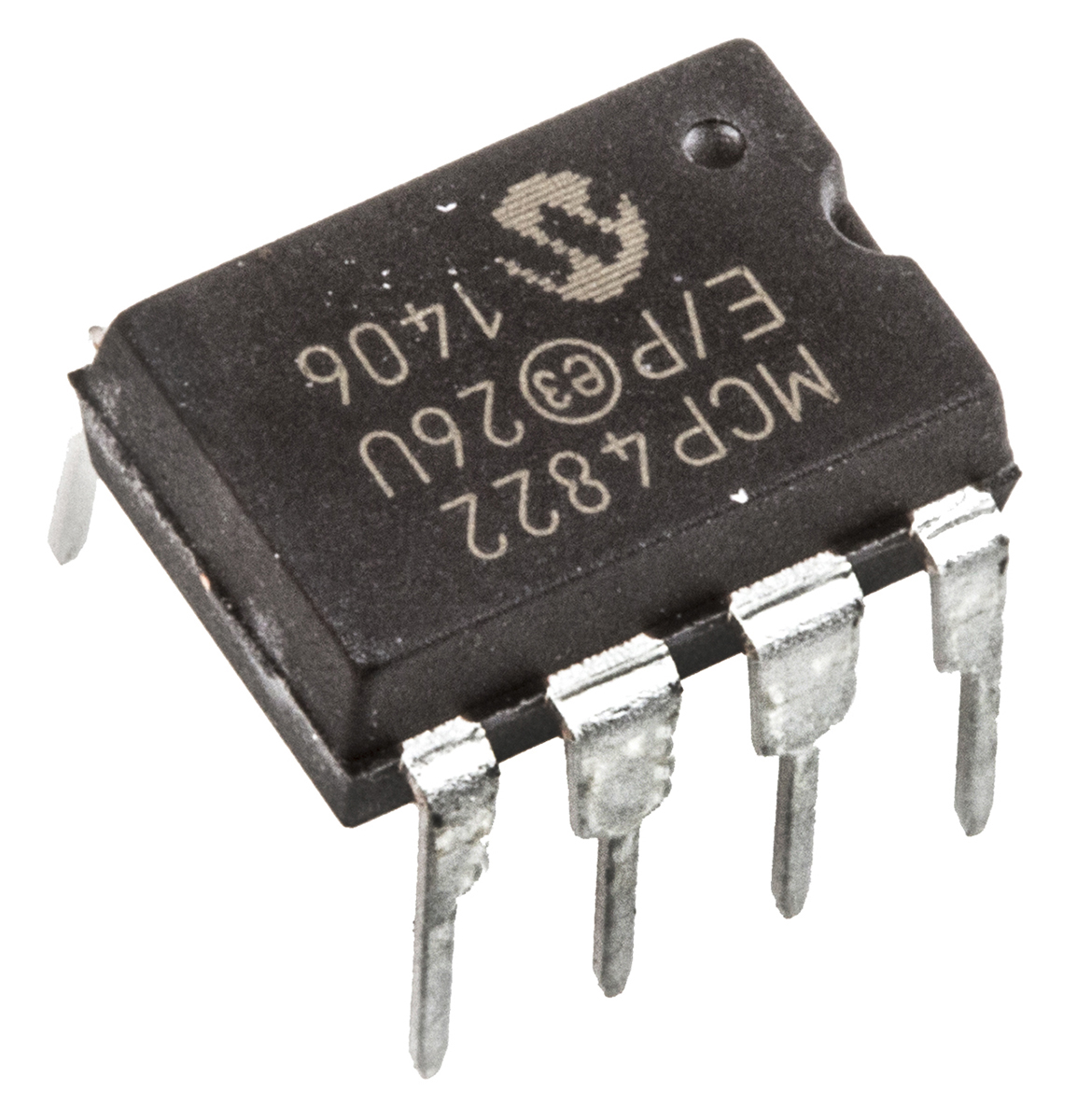 Microchip, DAC Dual 12 bit- ±2%FSR Serial (SPI/Microwire), 8-Pin PDIP