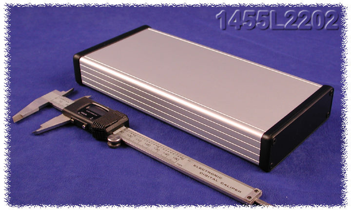 Hammond 1455 Series Extruded Aluminium Enclosure, IP54, 220 x 103 x 31mm