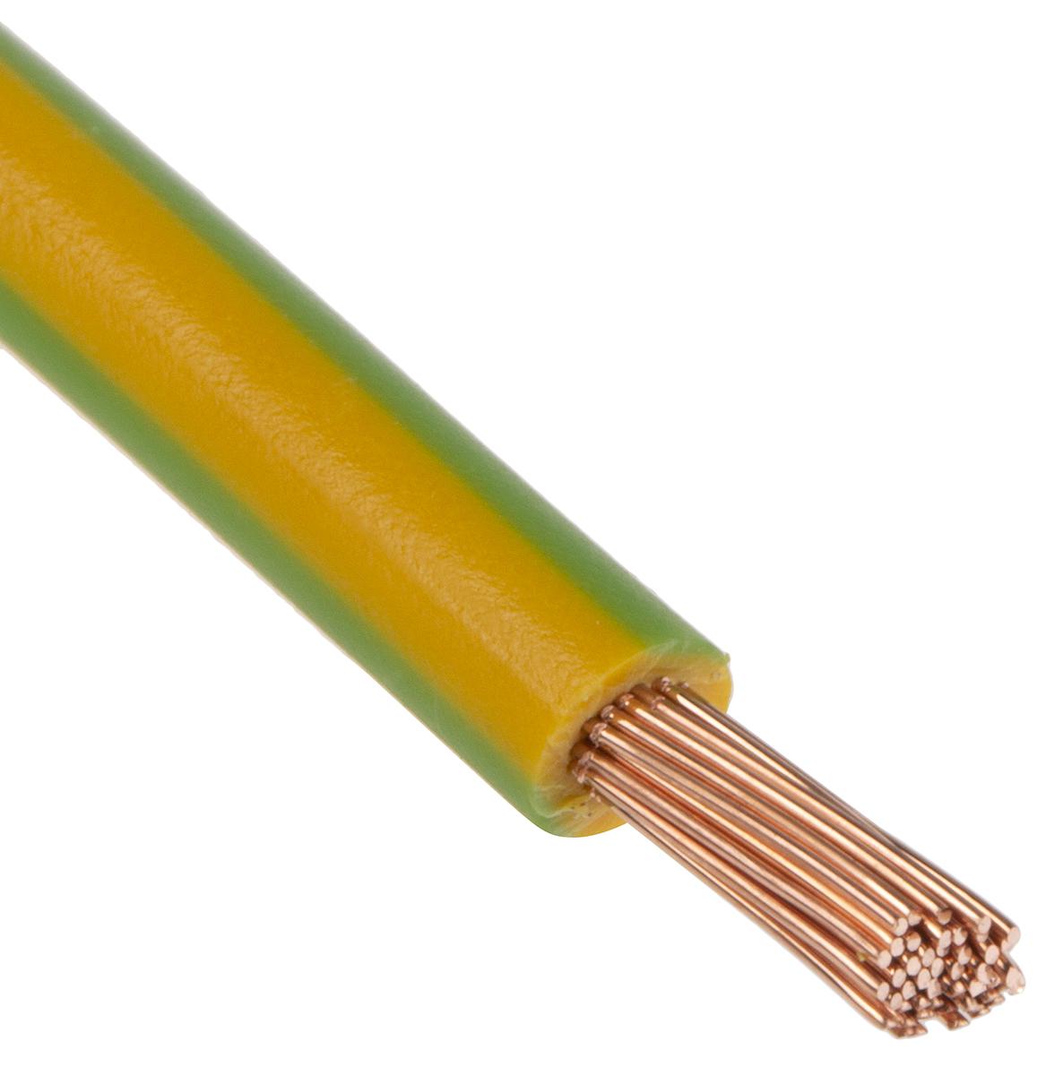 Lapp ÖLFLEX® Series Green/Yellow 4 mm² Hook Up Wire, 100m, PVC Insulation, 4520003